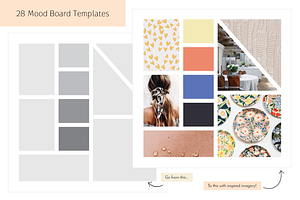 Mood Board Template Square Format