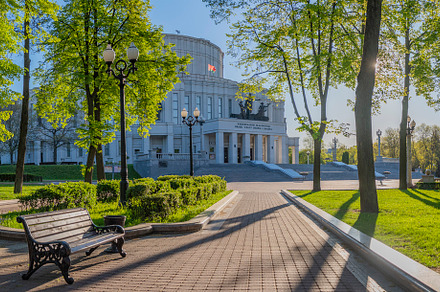 opera house in the city center of Minsk. Belarus, a Photo by Pictures for you!!!!!!!!!