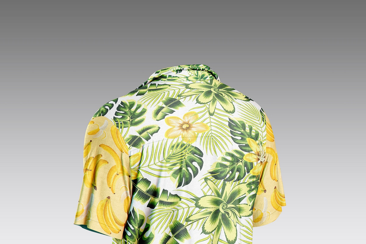 Hawaiian Short Sleeve Shirt Mockup, a Product Mockup by OneVectorStock (Photo 8 of 13)