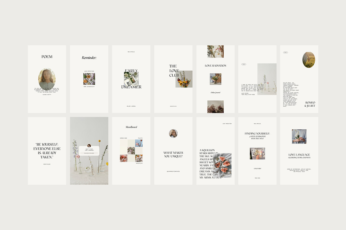 CANVA PS Instagram Templates Posts, a Social Media Template by Love Radiation Studio (Photo 14 of 16)
