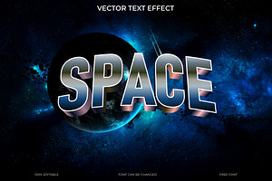 Galactic Space 3D Text Effect EPS, an Action Add-On by Imamul001
