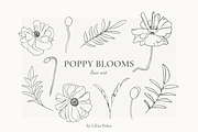 Poppy Blooms – Watercolor & Line Art, a Decorative Illustration by Liliia Polos Illustration (Thumbnail 7 of 11)