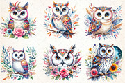 watercolor Bright Owl, an Illustration by DreamCafeArt (Thumbnail 4 of 7)