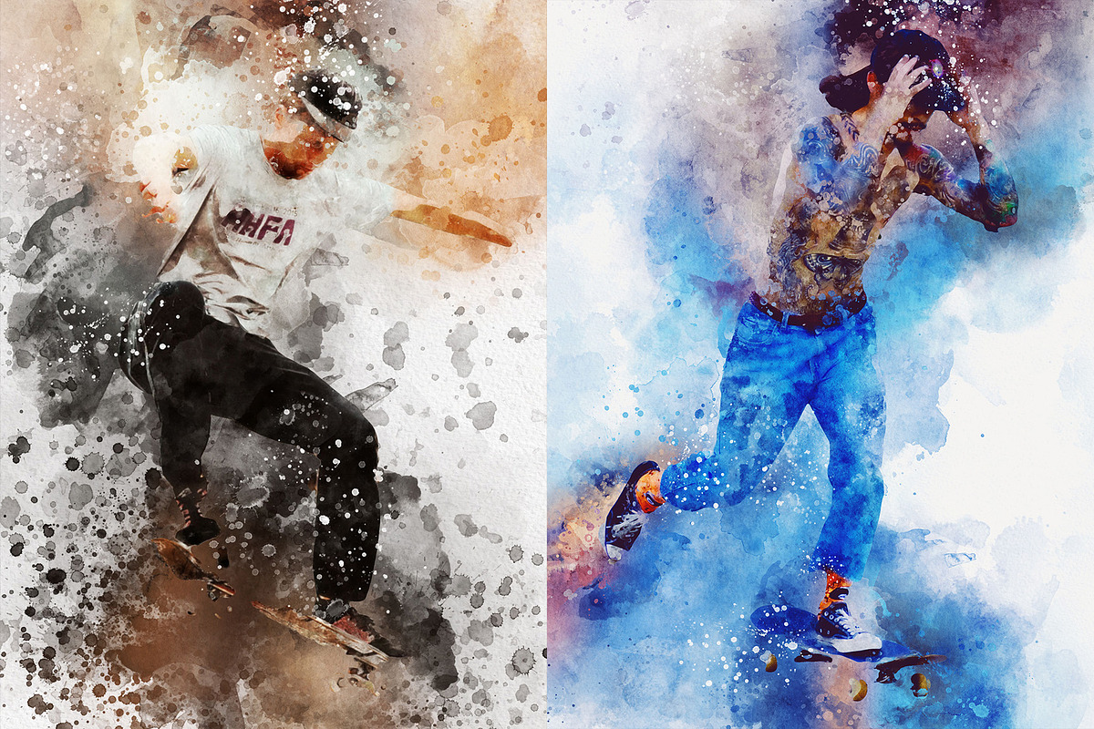 Splash Art Photoshop Action, an Action Add-On by AndriyFM (Photo 6 of 12)