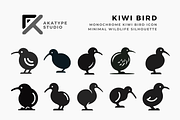 Kiwi Bird Icon Vector, an Icon by Akatype Studio (Thumbnail 1 of 3)