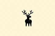 Minimalist Deer Icon Stag, an Animal Illustration by Vectorium Studio (Thumbnail 2 of 4)
