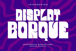 Borque Display Font, a Sans Serif Font by Maulana Creative