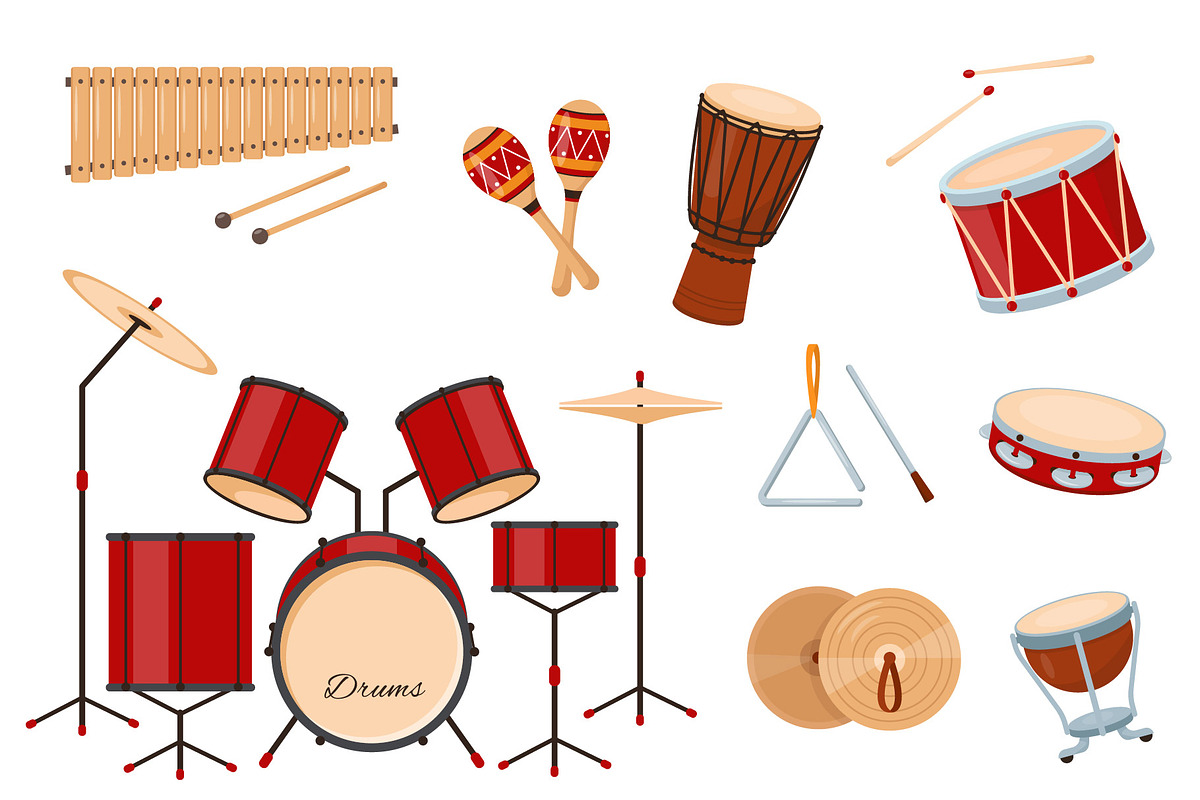 Musical instruments and notes, an Object Graphic by Elena Istomina (Photo 2 of 10)