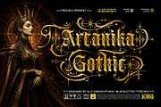 Arcanika Gothic Typeface, a Blackletter Font by alit design (Thumbnail 1 of 20)