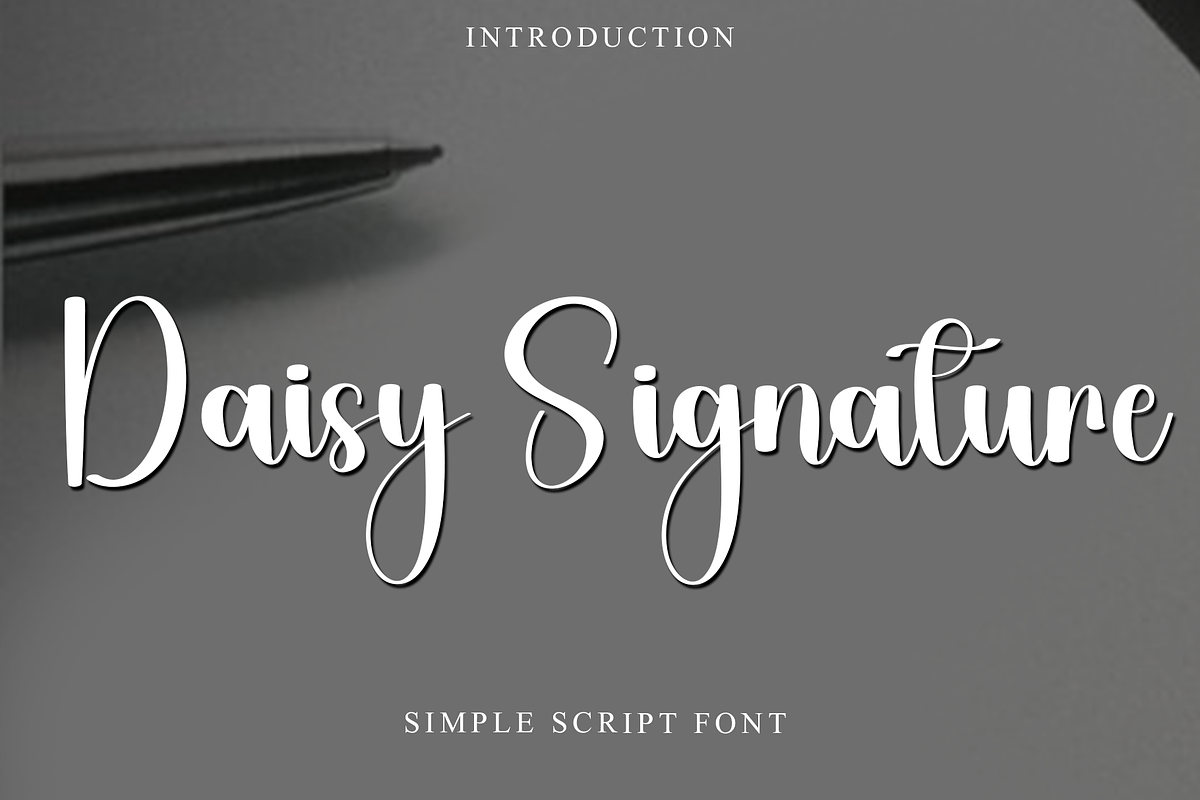 Daisy Signature, a Handwritten Font by InermediaSTUDIO (Photo 1 of 7)