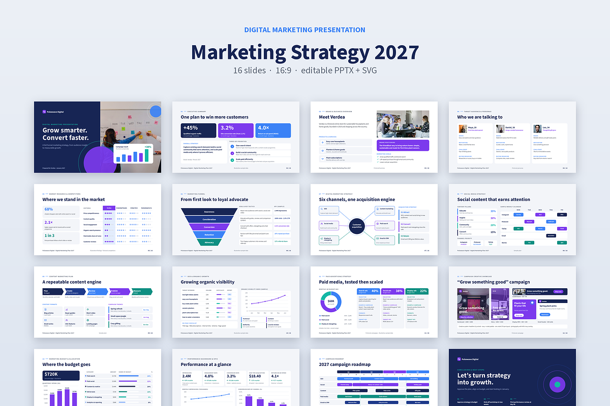 Digital Marketing Presentation, a Presentation Template by novexora (Photo 2 of 5)