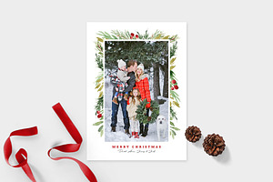 Christmas Photo Card Template -CD102