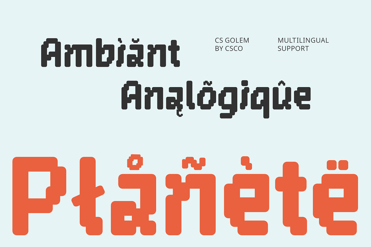 CS Golem – Pixel Font, a Sans Serif Font by Craft Supply Co. (Photo 5 of 8)