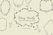 Line art hand drawn spiral frames, an Object Graphic by Grace Noboa Illustrations (Thumbnail 8 of 13)