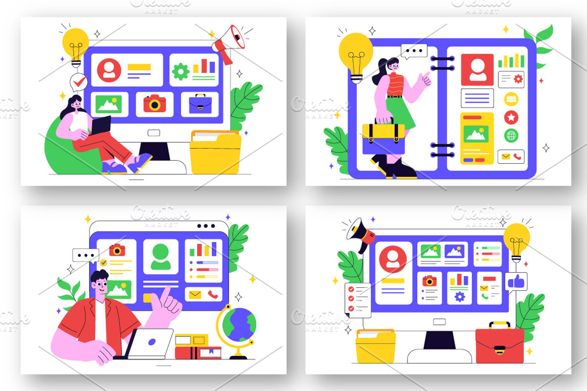 10 Personal Portfolio Illustration, a Person Illustration by denayunebgt (Photo 3 of 4)