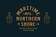 Maritime MFG - A Spur Serif Typeface, a Serif Font by Hustle Supply Co. (Thumbnail 7 of 8)