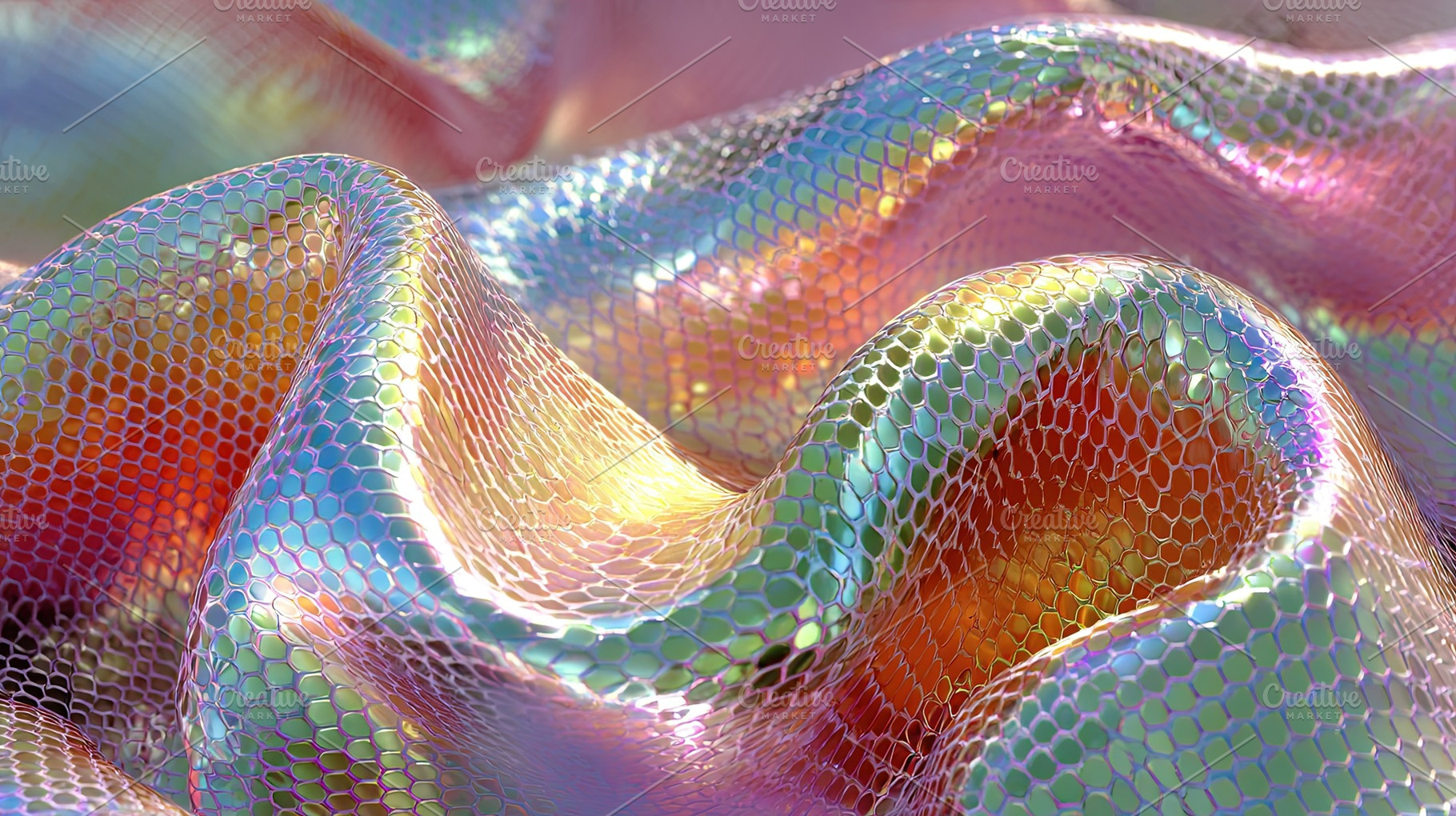 Iridescent Abstract Fabric Texture, an Arts & Entertainment Photo by Ales Munt