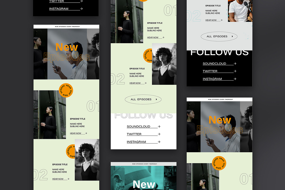 Podcast Email Newsletter, an Email Template by ONYU Studio (Photo 5 of 5)
