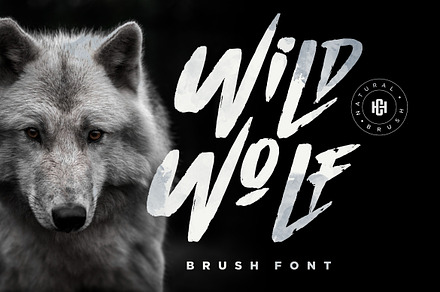 Wild Wolf - Brush Font, a Font by Burhan Afif