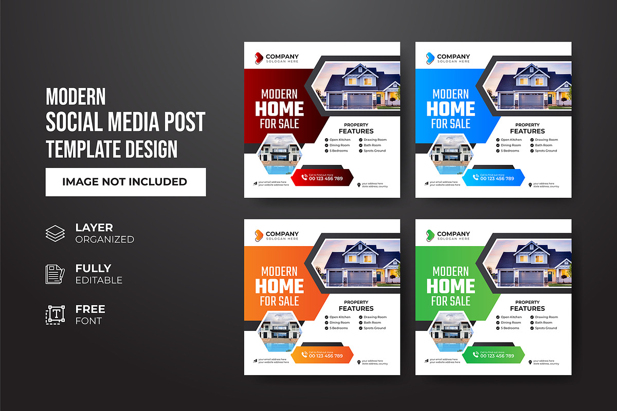 Social Media Post Template, a Social Media Template by gstudiovect21 (Photo 20 of 72)