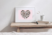 Heart Polaroid Photo Collage Templat, a Social Media Template by DesignerCandies (Thumbnail 4 of 5)