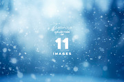 BLURRED BACKGROUND WITH SNOWFALL, a Background Graphic by Sophico (Thumbnail 5 of 5)
