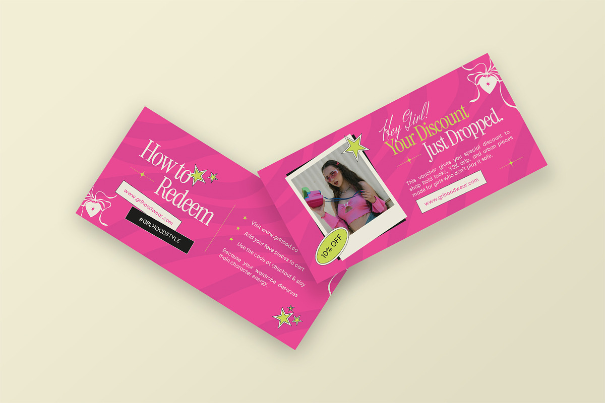 GRLHood - Gift Voucher, a Print Template by StreaksideStd (Photo 2 of 3)