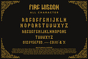 Fire Wisdom - Blackletter Font, a Blackletter Font by Arendxstudio (Thumbnail 8 of 9)