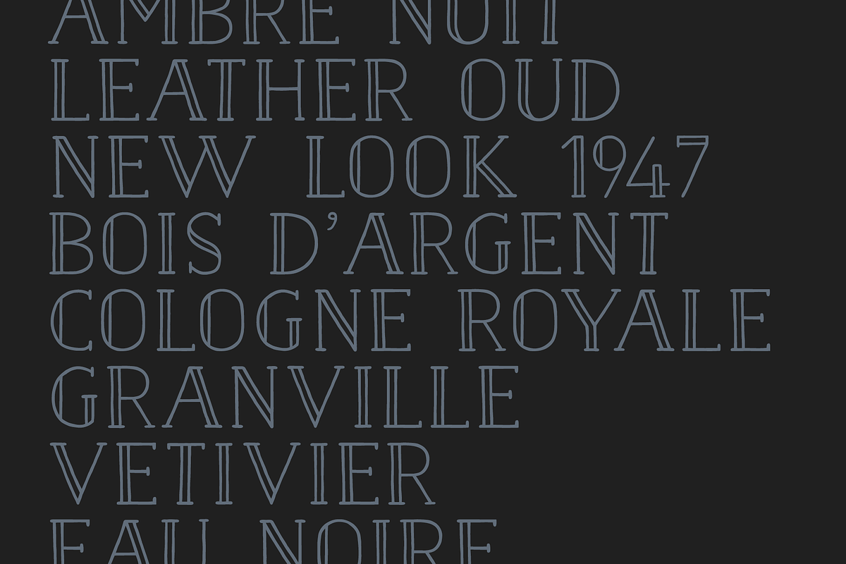 Naive Inline Font Collection, a Serif Font by S&C Type (Photo 9 of 10)