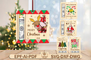 Santa Claus Money Holder Ornament, a Pattern Graphic by Lasercutiny (Thumbnail 1 of 2)