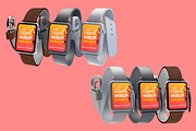 Apple Watch Design Mockup, a Wearable Device Mockup by illustrated (Thumbnail 9 of 10)