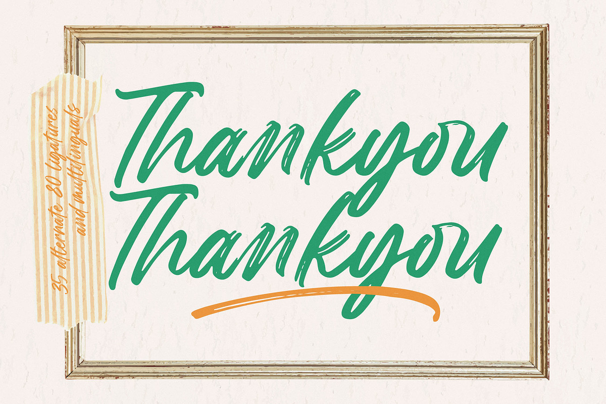 Jasding Blowned Handwritten Brush, a Script Font by Letterena Studios Script (Photo 20 of 20)