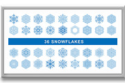 Set of Round Vector Snowflakes With, a Graphic by FineArtStudio (Thumbnail 2 of 3)
