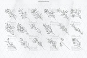 Procreate Tiny Tattoo Flowers, a Brush Add-On by DiBrush Studio (Thumbnail 3 of 7)