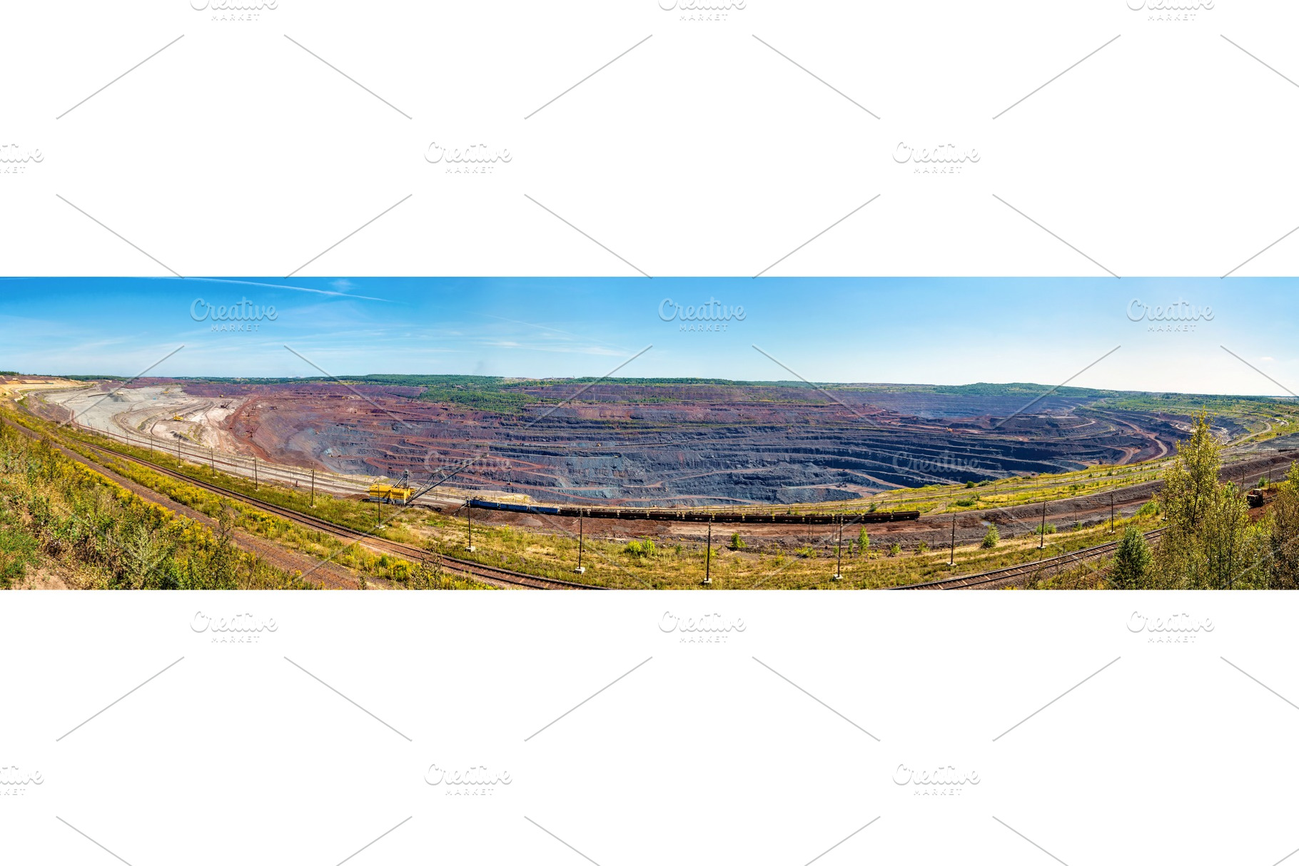 Mikhailovsky iron mine within kursk magnetic anomaly russia featuring mine, an Industrial Photo by Leonid Andronov