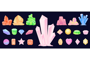 Crystals and precious stones, an Object Illustration by Vectorbuum