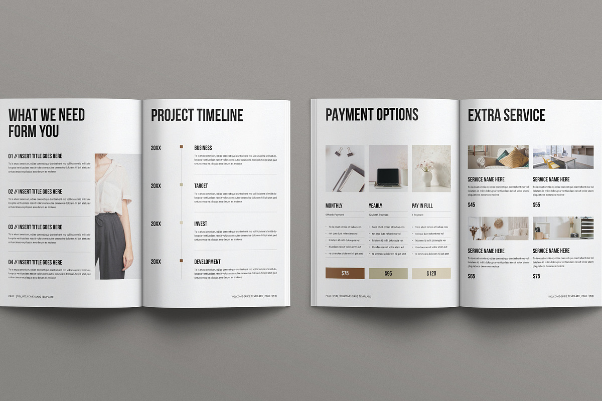 Welcome Guide Template, a Brochure Template by E-Type (Photo 5 of 7)