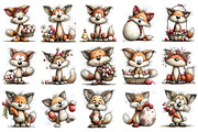 Whimsical Easter Fox Clipart, an Illustration by OK Design (Thumbnail 3 of 6)