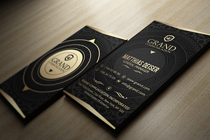 Gold And Black Business Card