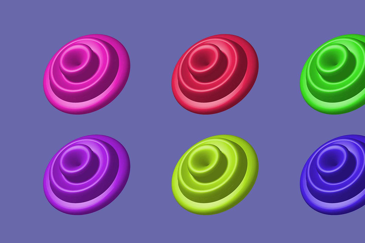 3d Geometric Vector Shape Bundle Set, an Object Graphic by NJ Himel (Photo 2 of 15)