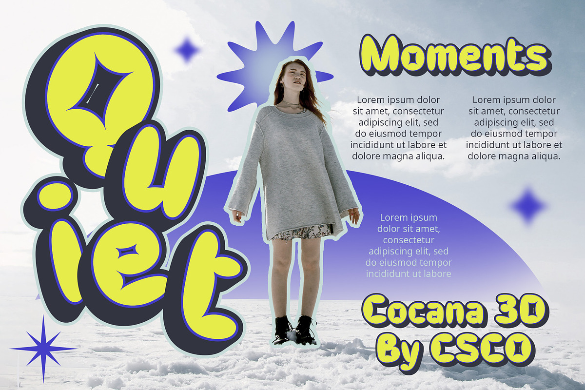 Cocana 3D, a Sans Serif Font by Craft Supply Co. (Photo 2 of 8)