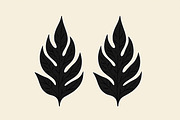 Leaf Earring Silhouette Bundle, an Object Graphic by jahid234 (Thumbnail 4 of 13)