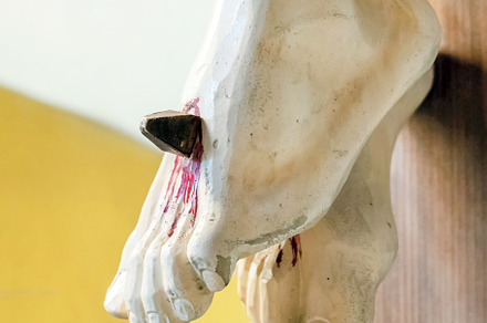 Nailed feet of Jesus, an Abstract Photo by KYNA STUDIO