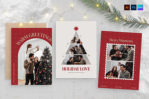 Christmas Greetings Card Template, a Stationery Template by BrandPacks
