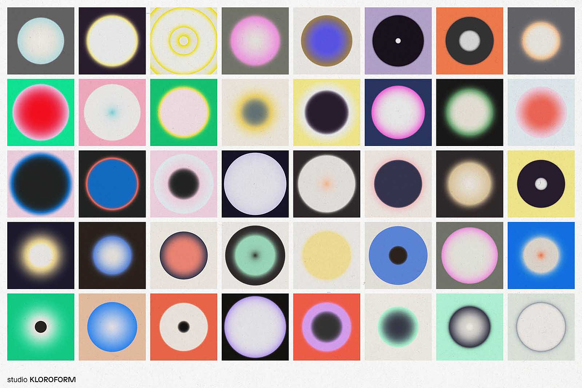 GRADIAL - 200 Radial Gradients, a Background Graphic by kloroform (Photo 2 of 12)