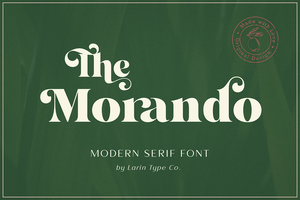 Morando, a Serif Font by Larin Type Co. (Photo 1 of 16)