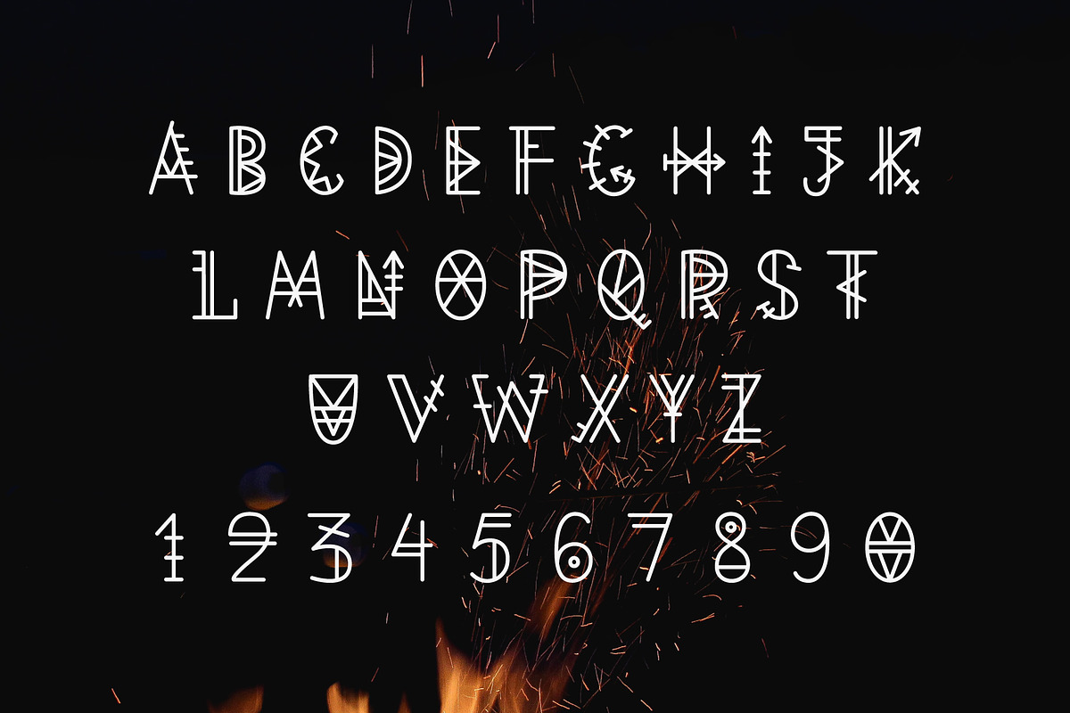 Native Geometric Font, a Script Font by Katrinelly (Photo 3 of 8)