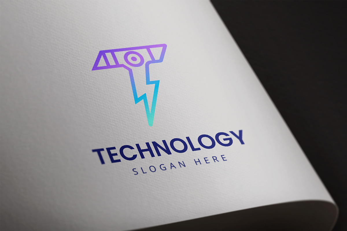 Letter T Technology Logo Design, a Branding & Logo Template by HueNestify (Photo 3 of 3)