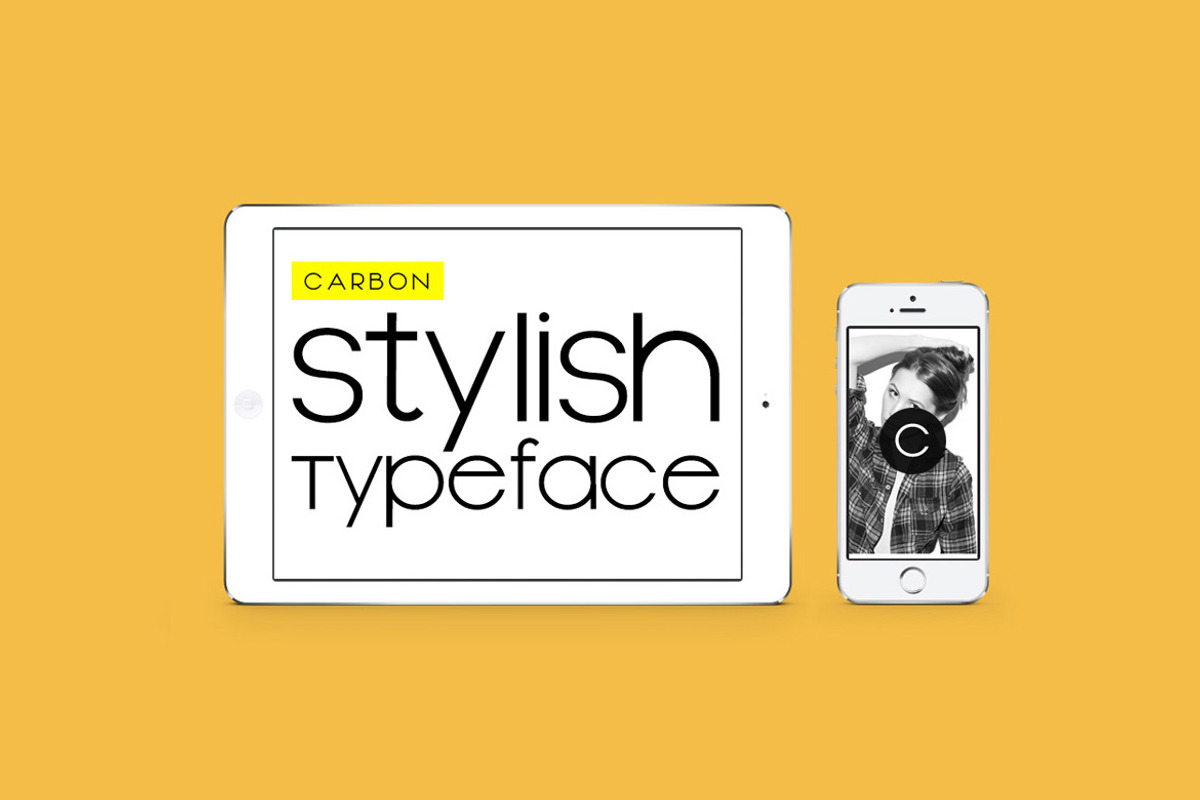 CARBON - Stylish Display Typeface preview 5