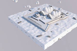 Low Poly Sydney Opera House Landmar